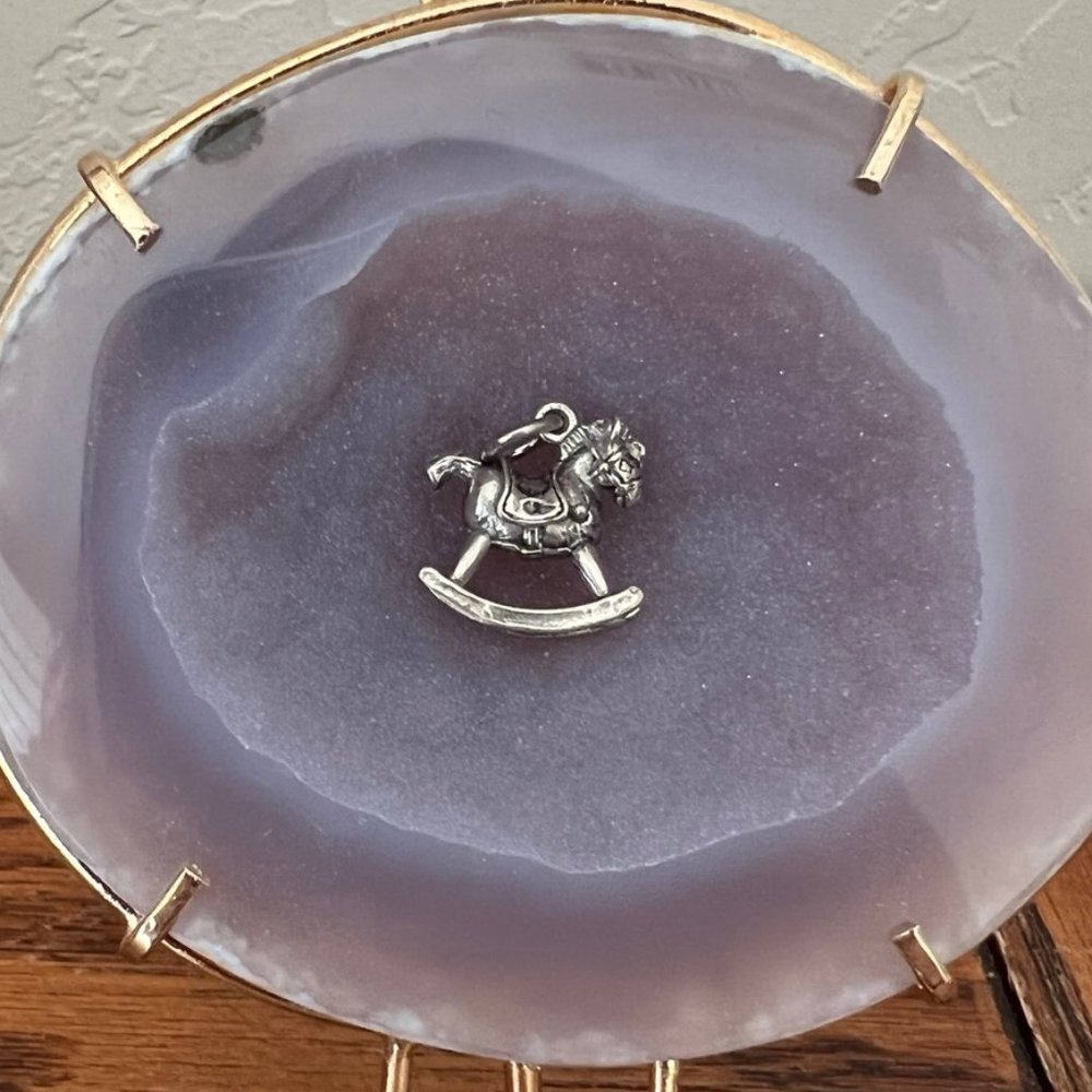 Rocking Horse Sterling Silver Charm